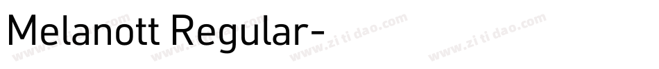 Melanott Regular字体转换